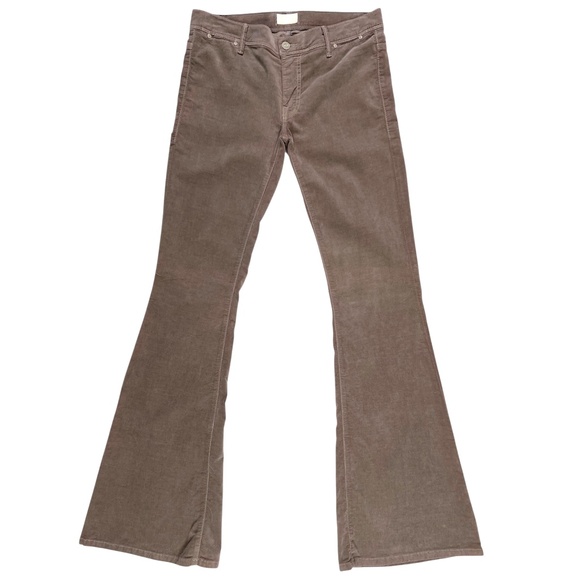 Mother The Curfew Velvet Low Rise Flare Pants Size 28 - Picture 3 of 13